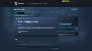 
                            6. Can't reset password :: War Thunder General Discussions
