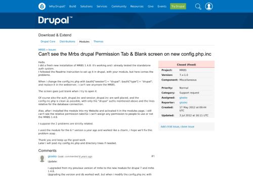 
                            12. Can't see the Mrbs drupal Permission Tab & Blank screen on new ...