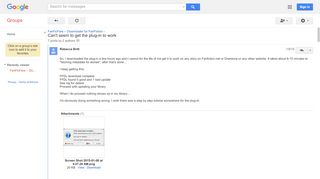 
                            10. Can't seem to get the plug-in to work - Google Groups