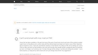 
                            9. Can't send email with mac mail on TWC - Apple Community