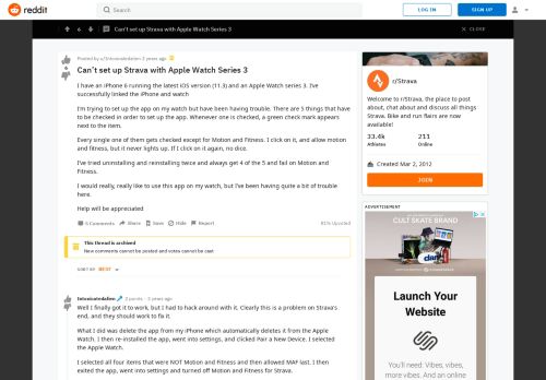 
                            9. Can't set up Strava with Apple Watch Series 3 : Strava - Reddit
