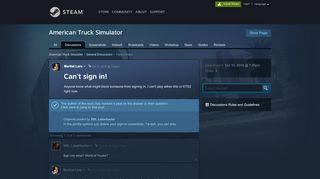 
                            4. Can't sign in! :: American Truck Simulator General Discussions