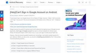 
                            9. Can't Sign in Google Account on Android - Android-Recovery.net