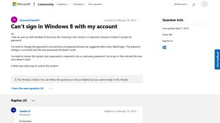 
                            4. Can't sign in Windows 8 with my account - Microsoft Community