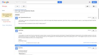 
                            7. Can't sign into DoubleClick Studio - Google Groups