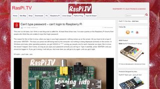 
                            11. Can't type password – can't login to Raspberry Pi | RasPi.TV
