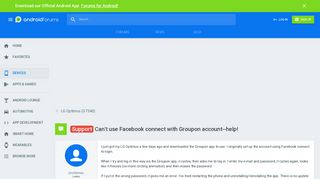 
                            12. Can't use Facebook connect with Groupon account--help! - LG ...