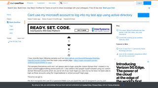 
                            10. Cant use my microsoft account to log into my test app using active ...