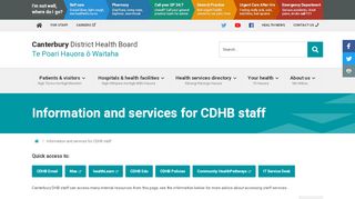 
                            4. Canterbury District Health Board - Staff Messages