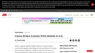 
                            12. Canva Enters Custom Print Market in U.S. - ASI