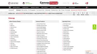 
                            3. Canvas Champ Site Map - Explore our All Products