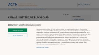 
                            4. Canvas is het nieuwe Blackboard - Studieweb 2017 - Academisch ...