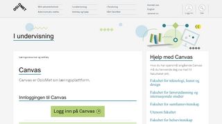 
                            6. Canvas | Læringsressurser og verktøy | I undervisning | OsloMet - Tilsatt