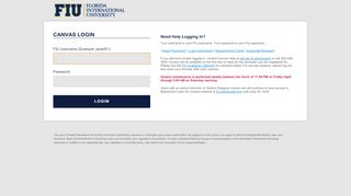 
                            4. Canvas Login | Florida International University