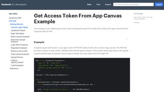 
                            5. Canvas Login Helper - Web SDKs - Documentation - Facebook for ...