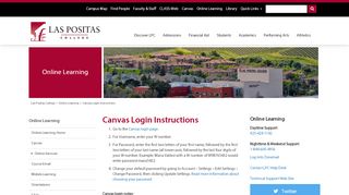 
                            11. Canvas Login Instructions - Las Positas College