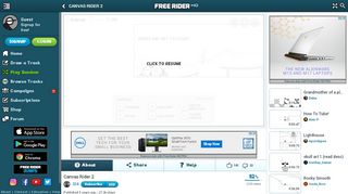 
                            5. Canvas Rider 2 by Gl4 | Free Rider HD Track