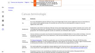 
                            8. Canvas terminologie:Canvas voor docenten - EhB | Centrale login