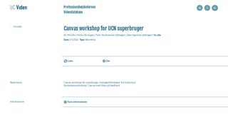 
                            13. Canvas workshop for UCN superbruger - UC Viden ...