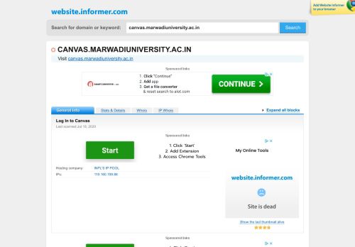 
                            5. canvas.marwadiuniversity.ac.in at WI. Sign in - Google Accounts