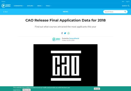 
                            11. CAO Release Final Application Data for 2018 | CareersPortal.ie