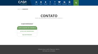 
                            4. CAOA Consórcios — Contato