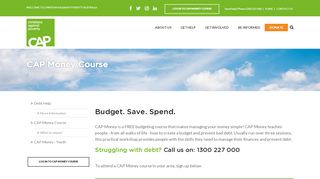 
                            2. CAP Money Course - CAP Australia - Free Debt Help