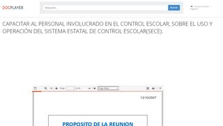 
                            13. CAPACITAR AL PERSONAL INVOLUCRADO EN EL CONTROL ...