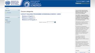 
                            4. Capacity Building Programme on Renewable Energy: Login to the site