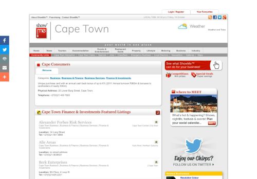 
                            5. Cape Consumers - ShowMe™ South Africa