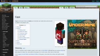 
                            10. Cape – Official Minecraft Wiki