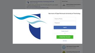 
                            6. Cape Peninsula University of Technology (CPUT) - Facebook