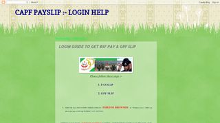 
                            12. capf payslip :- login help: login guide to get bsf pay & gpf slip