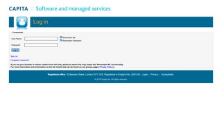 
                            5. Capita Self Service Portal