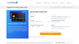 
                            5. Capital First SBI Credit Card: Features & Benefits ,Offers