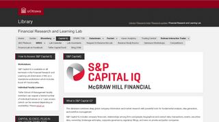 
                            5. Capital IQ - Financial Research and Learning Lab - Guides de ...