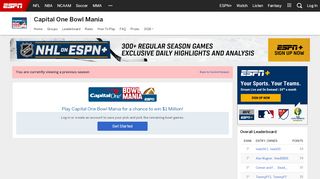 
                            8. Capital One Bowl Mania - ESPN - Login - ESPN.com