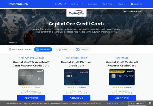 
                            12. Capital One® Credit Cards: Apply Online - CreditCards.com