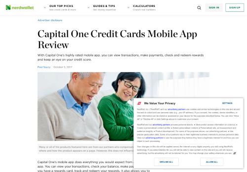 
                            11. Capital One Credit Cards Mobile App Review - NerdWallet