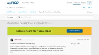 
                            13. Capital One Credit Inform and Credit Steps - myFICO® Forums - 2867061