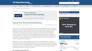 
                            4. Capital One Direct Banking Review - Deposit Accounts