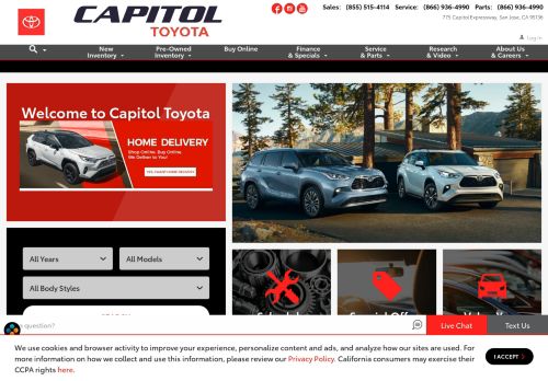 
                            13. Capitol Toyota: New and Used Toyota dealership in San Jose