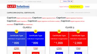 
                            10. Capricorn Digital Certificate. – Safesolutions