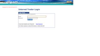 
                            9. CAPS -Internet Trader Login