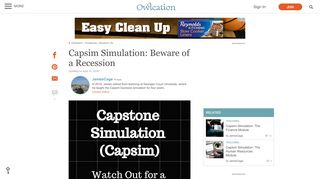 
                            13. Capsim Simulation: Beware of a Recession | Owlcation