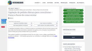 
                            4. Captação de pedidos Natura para consultoras - Tutorial de como enviar