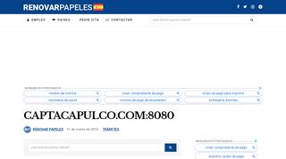 
                            11. Captacapulco.com:8080 | Trámites Extranjería - Renovar Papeles