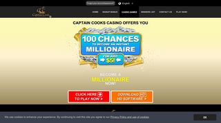 
                            4. Captain Cooks Casino | Best Casino Games