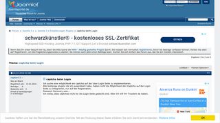 
                            3. captcha beim Login - Joomla CMS Support Forum