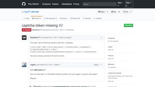
                            11. captcha token missing · Issue #2 · mgp25/psn-api · GitHub